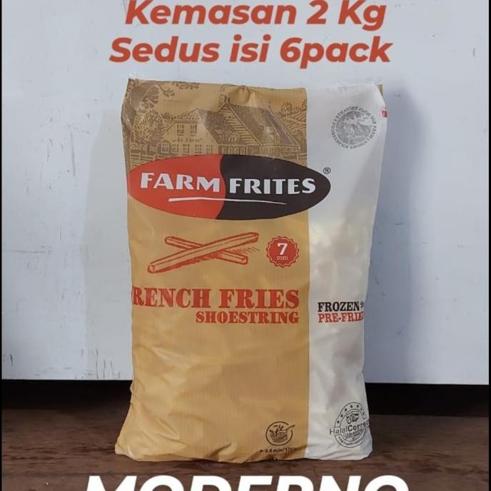 

Kentang Goreng French Fries Farm Frites Shoestring 7Mm 2,5 Kg Original