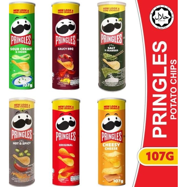 

Pringles Potato Chips / Snack Kentang Aneka Varian 107 Gr Original