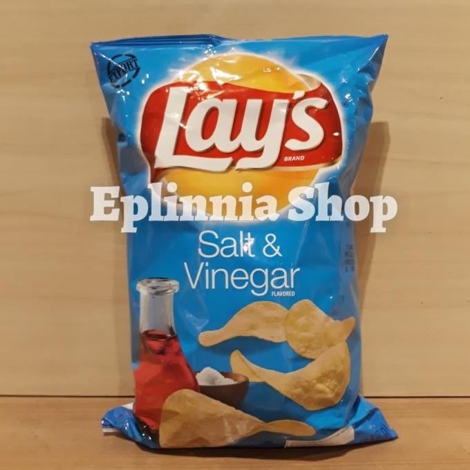 

Lay'S Potato Chips Salt & Vinegar 6.5Oz - Lays Keripik Kentang Original