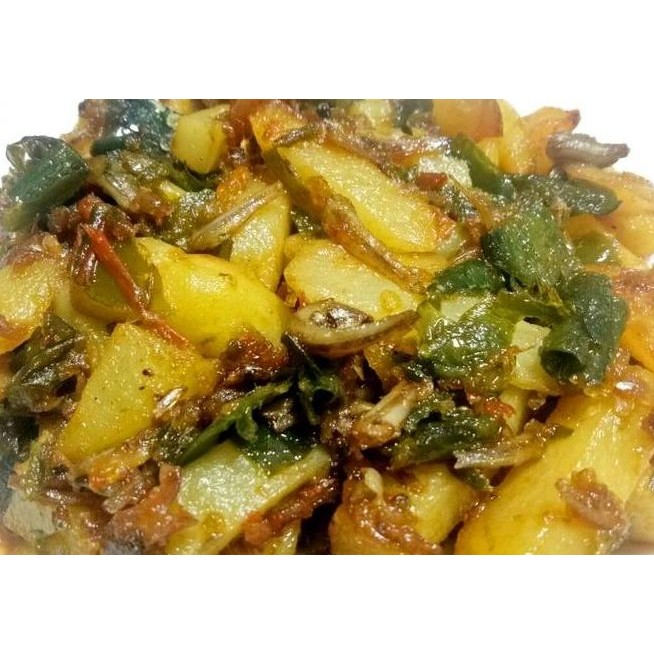 

Teri Kentang Cabe Ijo Khas Padang 400G H+1 Original