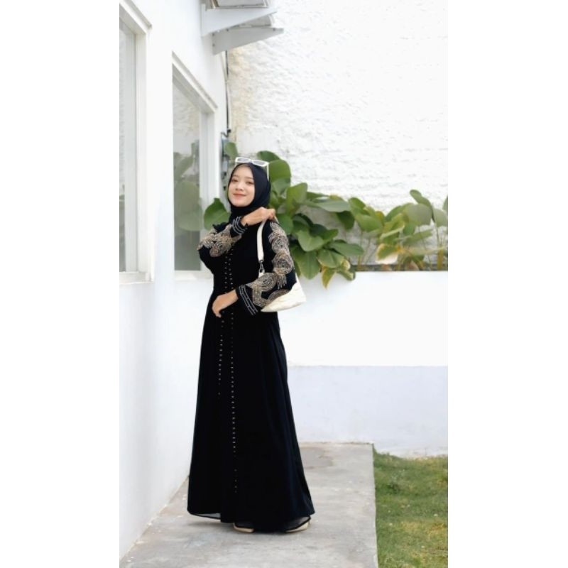 Murah Abaya Tafasha Gamis Jubah Hitam Arab Turki Turky Maroko Mesir Saudi Madinah Dubai India Murah