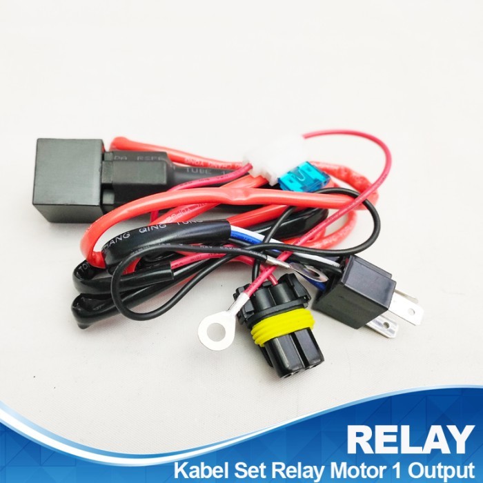 

TERLARIS KABEL SET MOTOR RELAY WEARING SET H4 STANDAR HID 1 OUTPUT HI-LO BEAM MURAH!!! MURAH