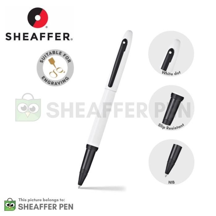 

Sheaffer VFM Gloss White Lacquer Featuring Black Trim Rollerball Original