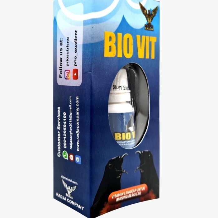 Bio Vit Vitamin Khusus Burung Ocehan ( Murai,Kacer, Ijo Dll)