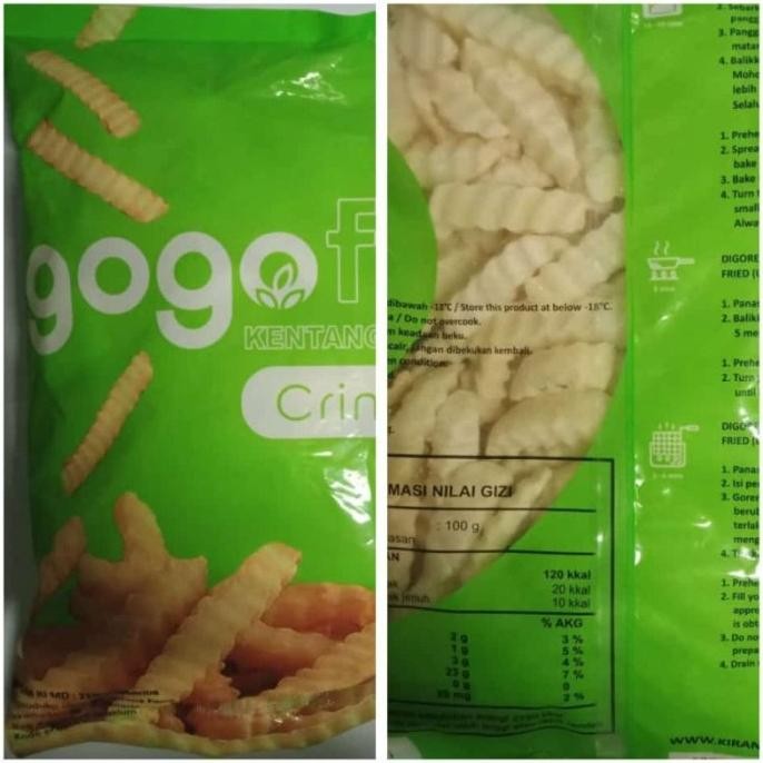 

Gogo Fries Kentang Crinkle Cut 1Kg Original