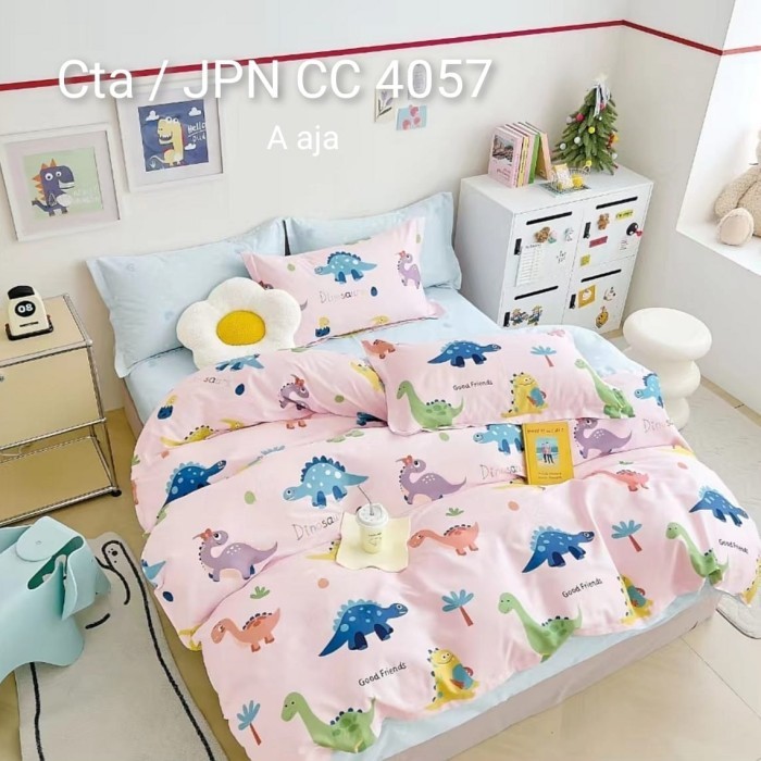 Sprei sorong 2 in 1 katun jepang asli