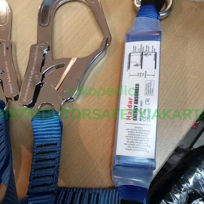 

Promo LANYARD ABSORBER DOUBLE BIG HOOK WEBBING MERK HAIDAR /TERLARIS COD