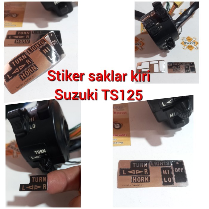 Stiker Holder Kiri Suzuki Ts125 Stiker Saklar Kiri Suzuki Ts125 Stiker Saklar Suzuki Ts125 Barang La