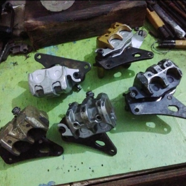 Kaliper Disk Brake Depan Minerva Vx Mx Kaliper Usd Up Side Down Siap Pakai Termurah Langka