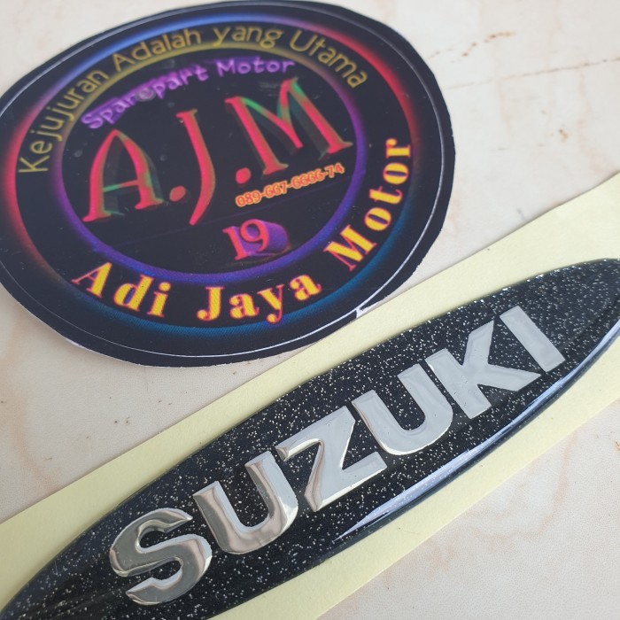 Emblem Sticker Timbul Panel Depan Suzuki Tornado Shogun 110 R Nos Termurah Langka