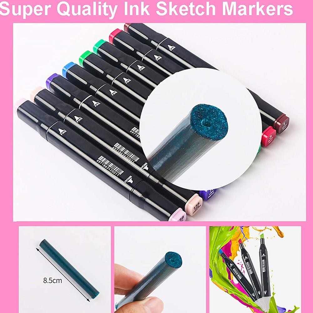 

COD TouchFive 168/120/80/60/48 Warna Sketsa Spidol Umum General Marker Set Animation Markers et-61
