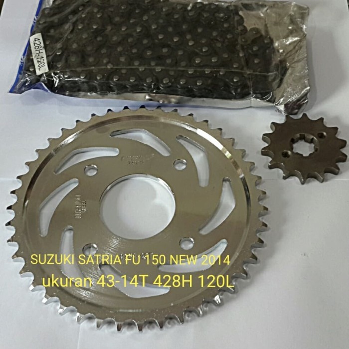 Gear Set Satria Fu 150 New 2014 Gear Paket Satria Fu 150 Hard Crome Termurah Langka