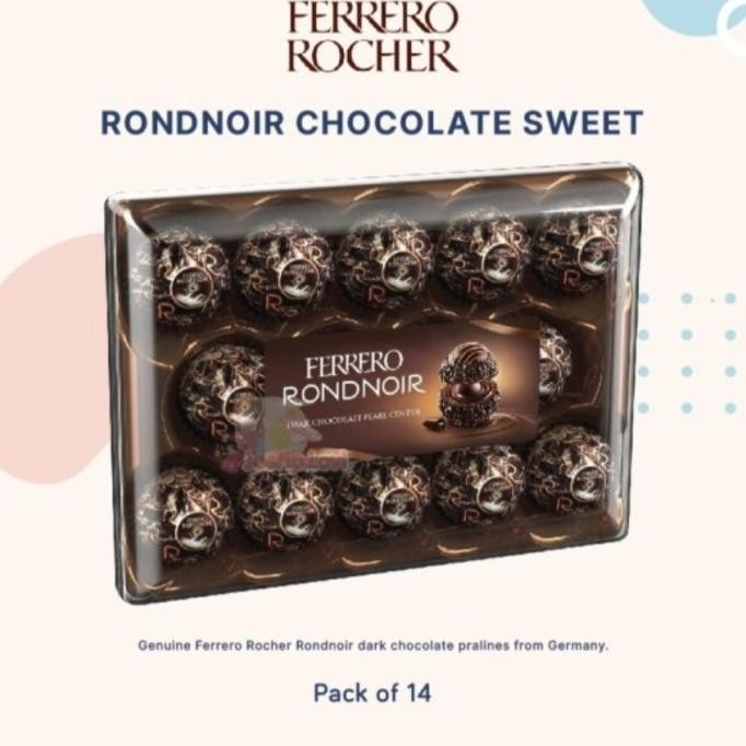 

TERBARU FERRERO RONDNOIR CHOCOLATE COKELAT ROND NOIR FERRERO DARK SWEETS !!!!!