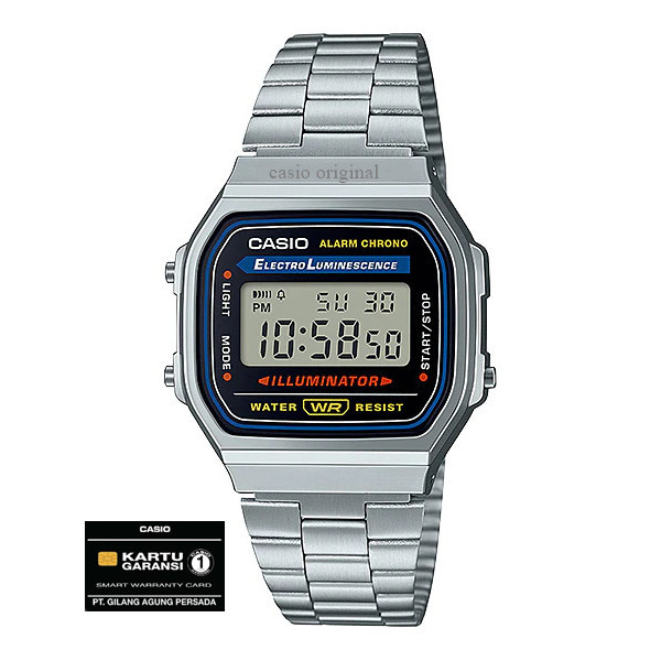 Jam Tangan Casio A-168Wa-1 / A168Wa A168Wa-1 A168Wa Original Resmi