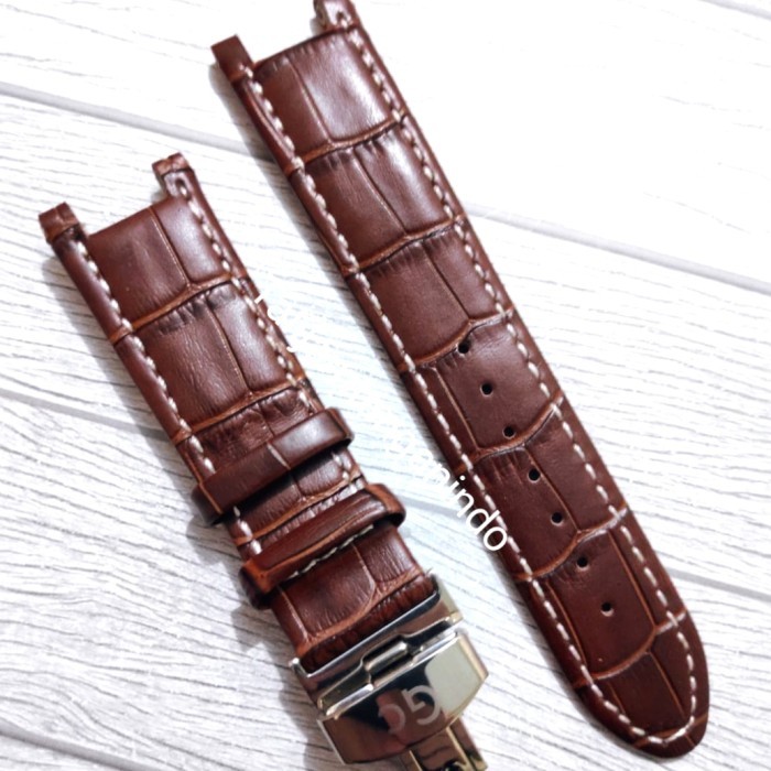 Gc Guess Collection Tali Strap Jam Tangan Leather 22Mm Pria Kulit