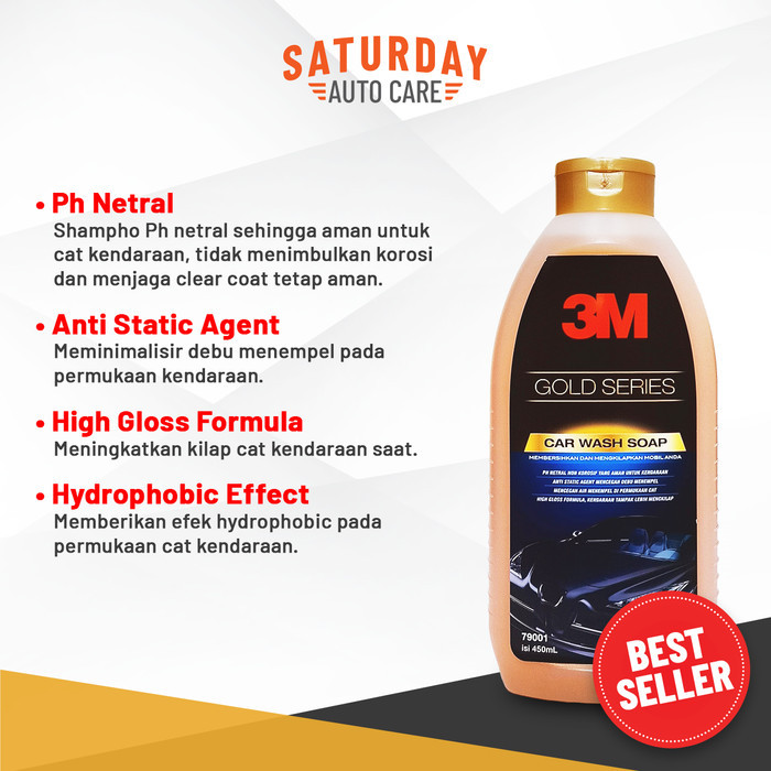 3M Car Wash Gold Series Sabun Cuci Mobil Original