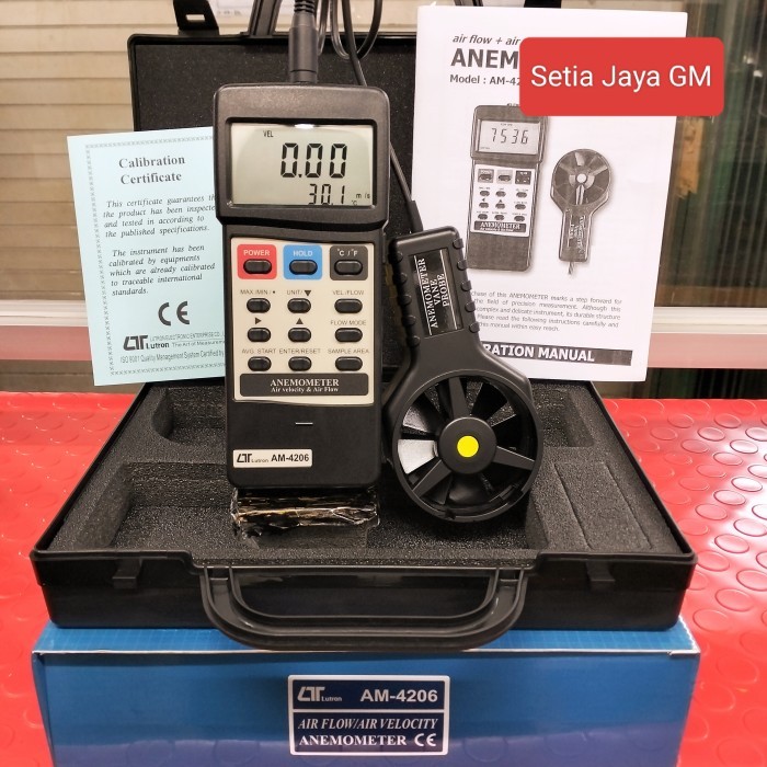 TERBARU Anemometer CMM, CFM Lutron AM-4206 Harga Distributor
