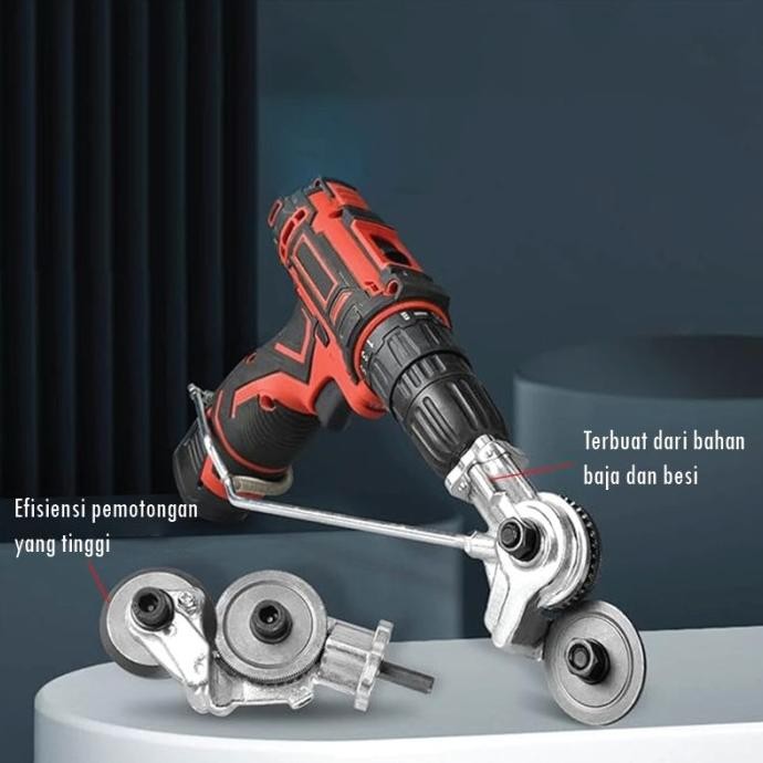 ready alat pemotong plat seng/adaptor bor gunting seng converter bor