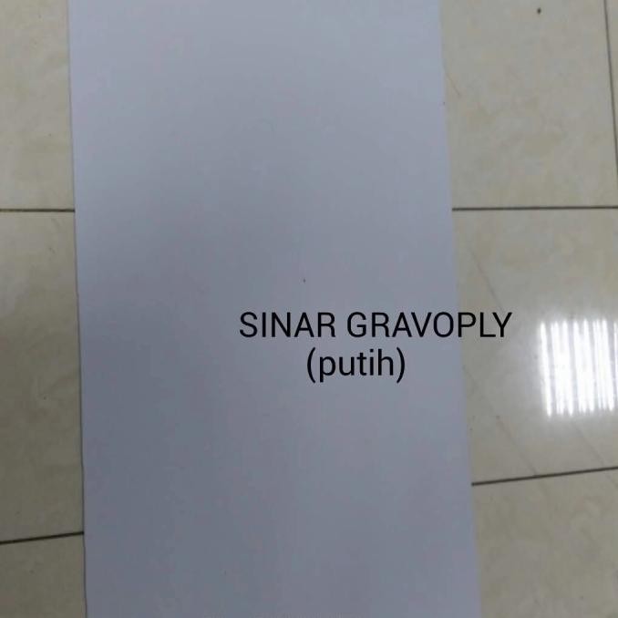 

Promo gravoply warna putih ukuran 120x60 tebal 1.5ml COD