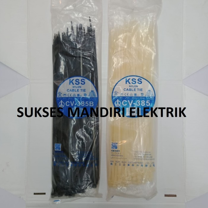 

Kabel Ties KSS CV-385 (Putih/Hitam)