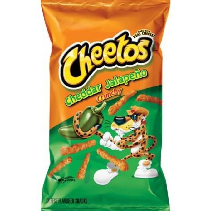 

TERBARU CHEETOS JALAPENO CHEDDAR CRUNCHY CHEESE - SNEK IMPORT RASA KEJU USA !!!!!