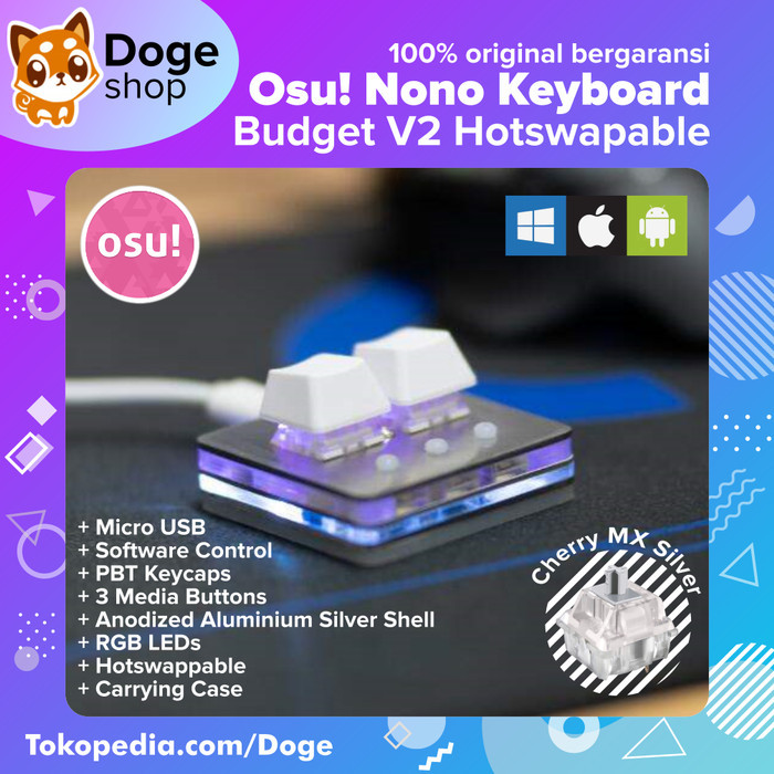 Osu Nono Keyboard Budget Edition V2 Mechanical Cherry Hot-Swappable