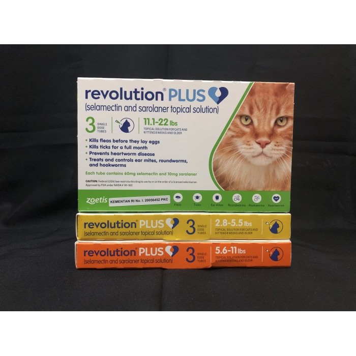 REVOLUTION PLUS CAT - OBAT KUTU KUCING REVOLUTION