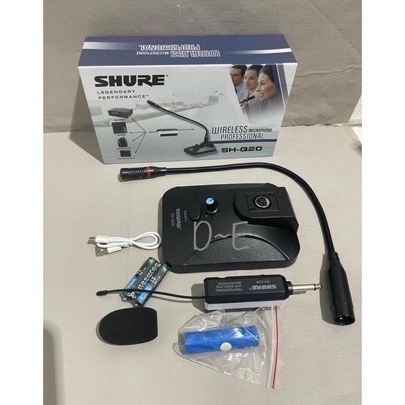 Sale Mic Meja Wireless Shure Sh Q-20 / Mic Podium Tanpa Kabel Shure Sh Q 20
