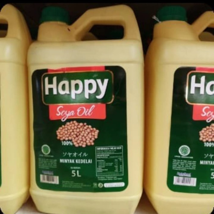 

HAPPY SOYA OIL MINYAK KEDELAI MURNI 5 LITER