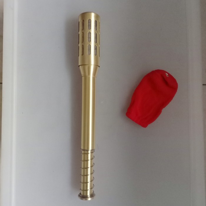 big brass moxa roller set holder tongkat moksa terapi moksibusi TCM