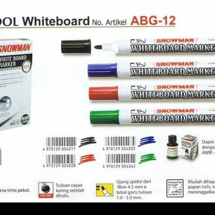 

SPIDOL WHITEBOARD ABG-12 - SNOWMAN