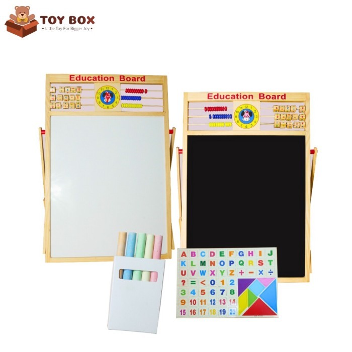 

[SIZE JUMBO] EDUCATION BOARD 2 IN 1- PAPAN TULIS EDUKASIANAK MAGNETIC