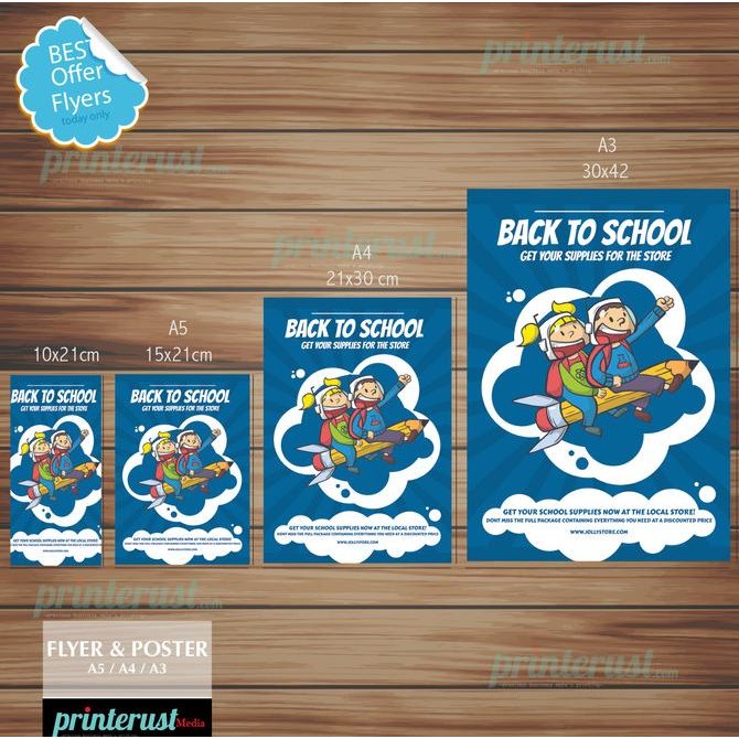 

Promo 1 RIM-FLYER/BROSUR UKURAN 1/3 A4 (21X10CM) 2 SISI BOLAK-BALIK COD