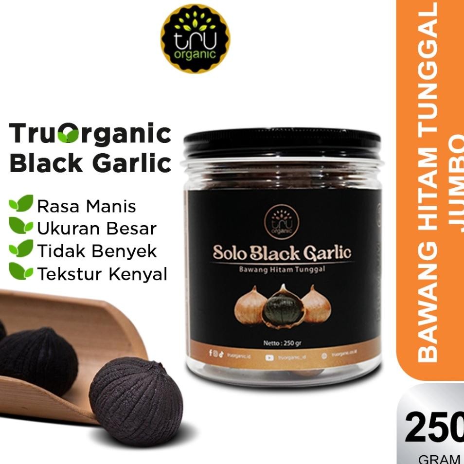 

Jumbo Bla Garlic Olo 250Gr Truorganic Bawang Hitam Tunggal Bawang Hitam Jumbo