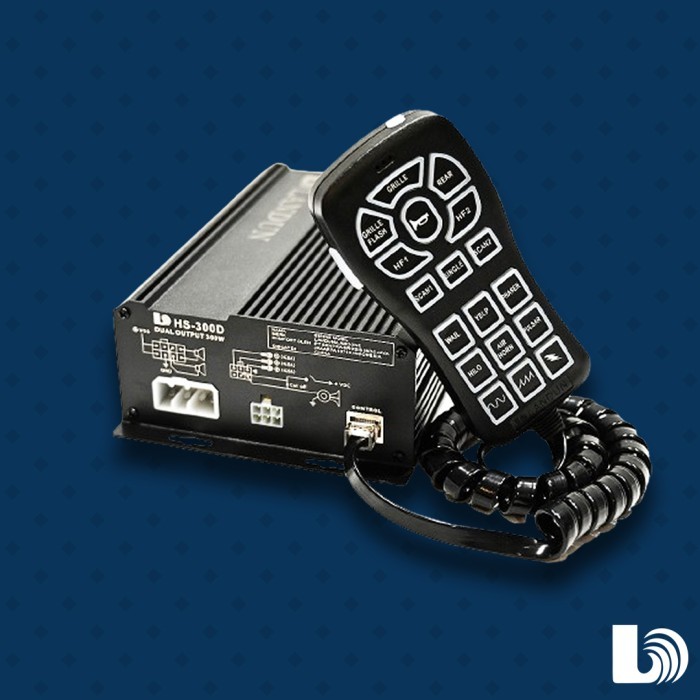 LANDUN HS-300D Dual Output 300W Siren - Ampli Only