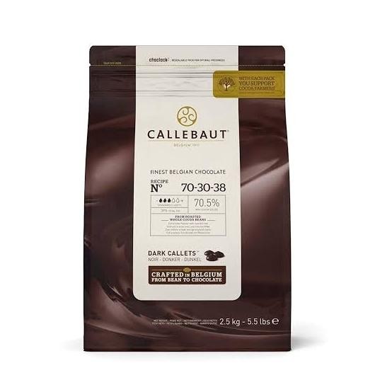 

TERBARU CALLEBAUT DARK CHOCOLATE CALLETS BUTTON COUVERTURE 70 70.,5% 500 GR !!!!!