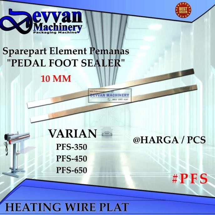 ready plat pemanas pfs-350 450 650 / element plat pemanas pedal food seale