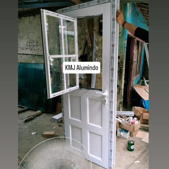 Daun Pintu Aluminium Tanpa Kusen Uk. 91X245,5