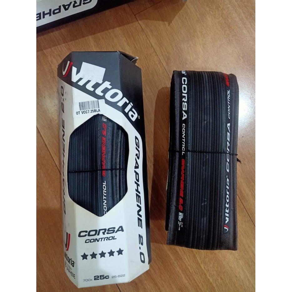 Vittoria Graphene 2.0 Corsa Control Black 700x25c - Ban Luar 700 x 25c