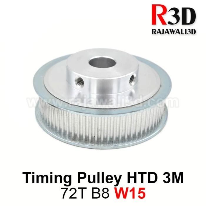 HTD3M Timing Pulley 72 Teeth Bore 8mm Belt 15mm