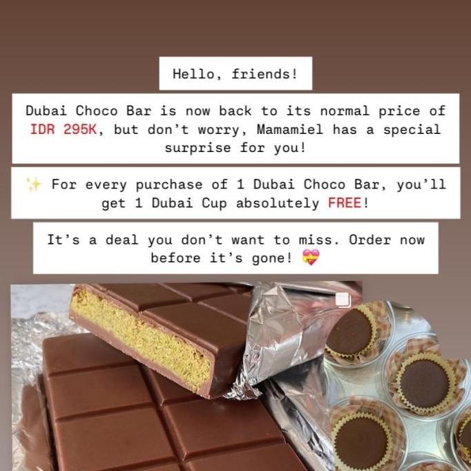 

TERBARU DUBAI CHOCOLATE PISTACHIO BAR !!!!!