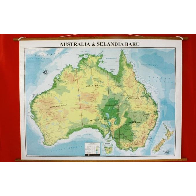 

Promo peta AUSTRALIA & SELANDIA BARU (Peta Dinding) COD