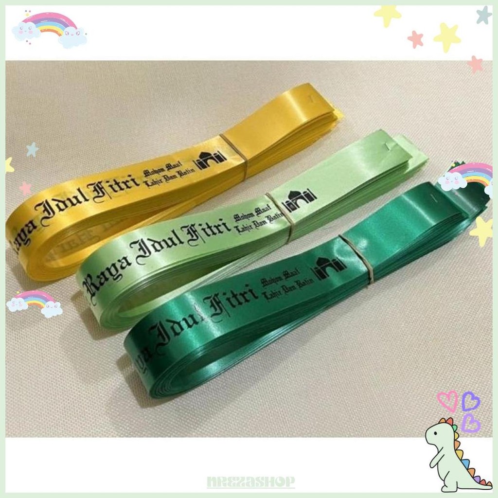 

Pita Jepang Lebaran 4 Cm / Pita Hiasan Parcel / Pita Lebaran / Pita Idul Fitri Sale