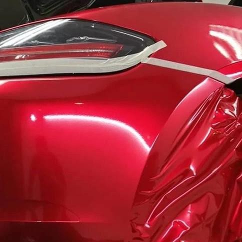 Promo MAXDECAL 9600 SGC03 Super Gloss Candy RED 152 Premium Car Wrap Vinyl COD