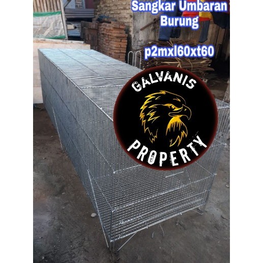 sangkar burung/umbaran/kandang burung bahan galvanis murai kenari dll