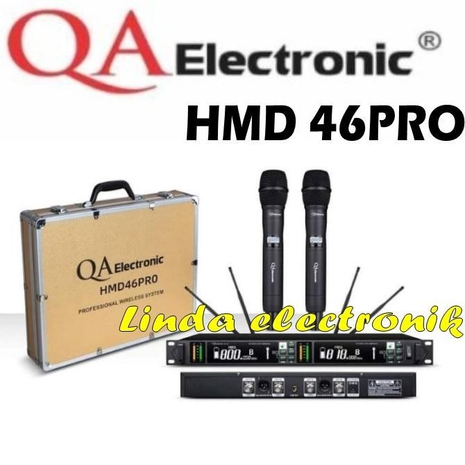 Microphone Wireless QA Electronic HMD 46 Pro Original By RDW Terlaris