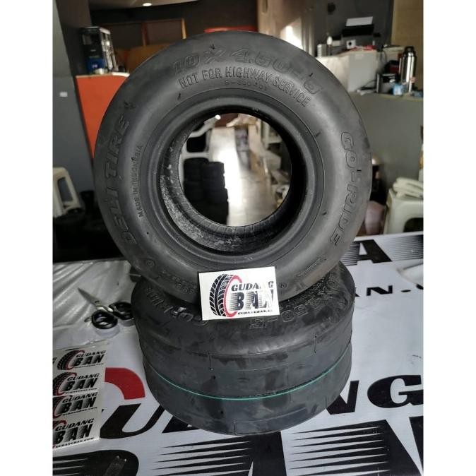 Ban Luar Go Kart Gokart Drift Trike 10 X 450 - 5 Tubeless Ring 5 Original Dan Terlaris