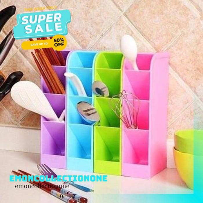 

SEKAT TEMPAT KOTAK ALAT PULPEN STATIONERY STAND RAK MINI 4 TULIS MEJA KUALITAS TERBAIK