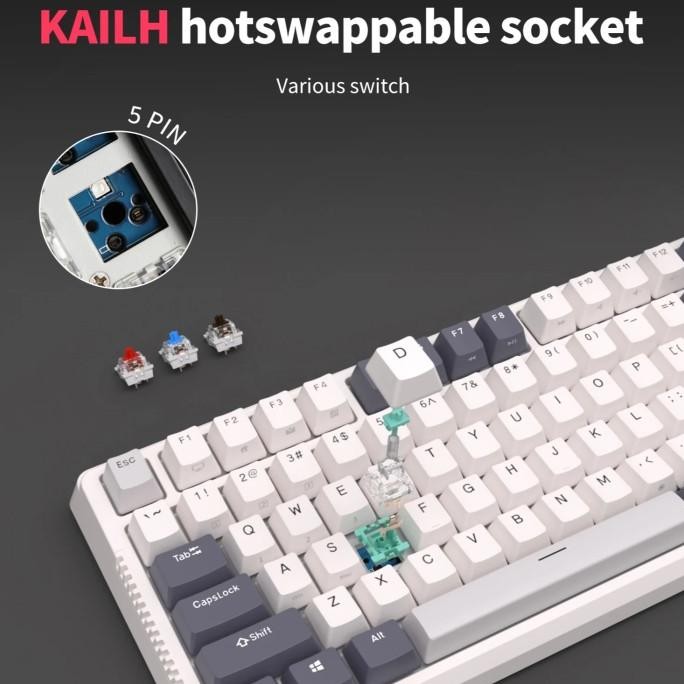 Goodseries| Royal Kludge RKH81 / RK-H81 Hotswap Gasket Mount Mechanical Keyboard