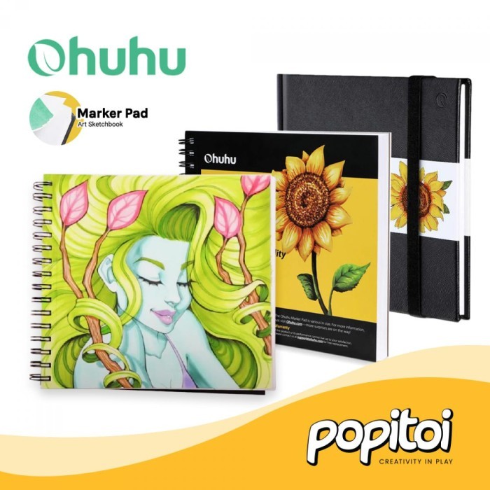 

OHUHU Marker Pads Art Sketchbook Buku Gambar Notebook Sketsa A3 Square